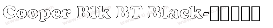 Cooper Blk BT Black字体转换